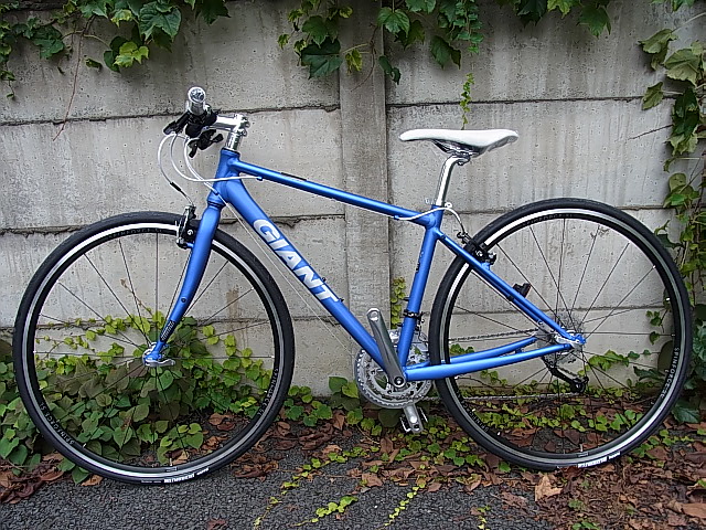 PayPay 防犯登録込 GIANT TRADIST クロスバイク 自転車の盗難にご注意