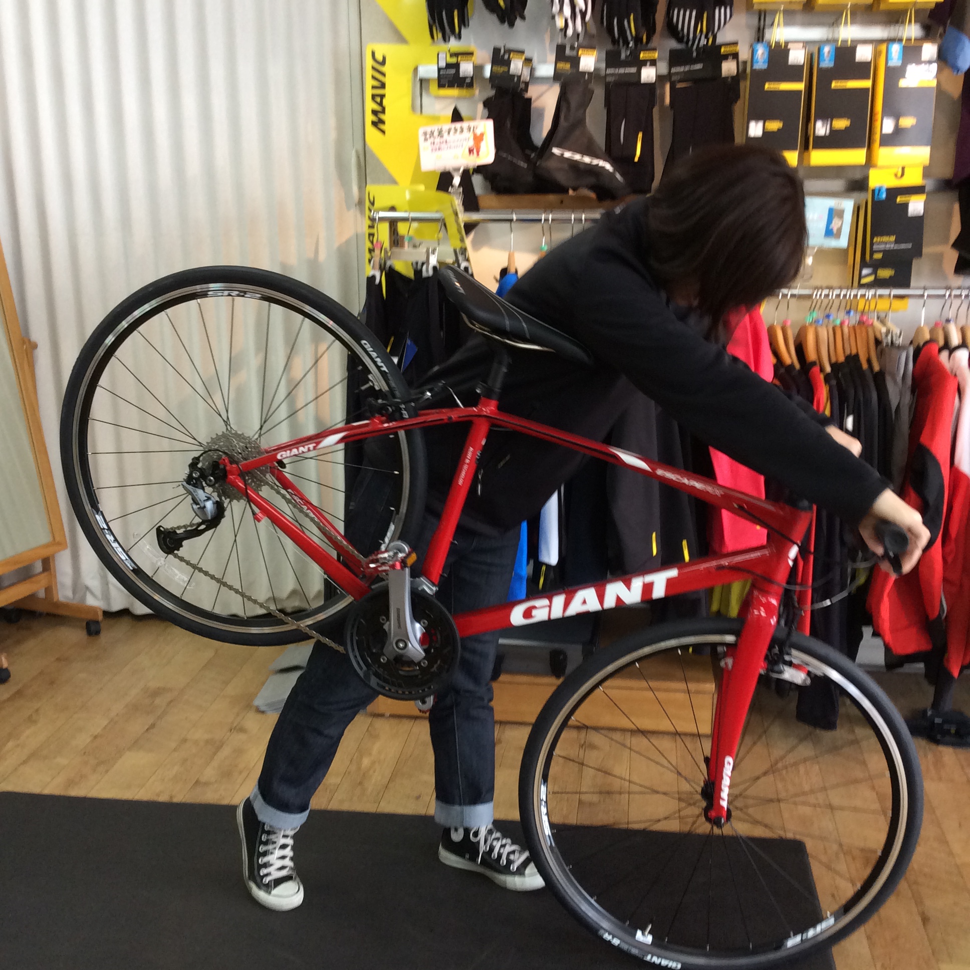 自転車 倒れた ロックがかかってない